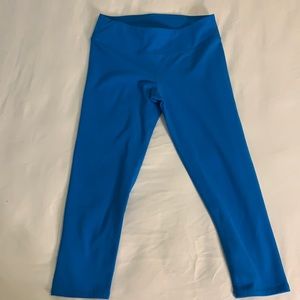 Fabletics Bright Blue Crop Leggings